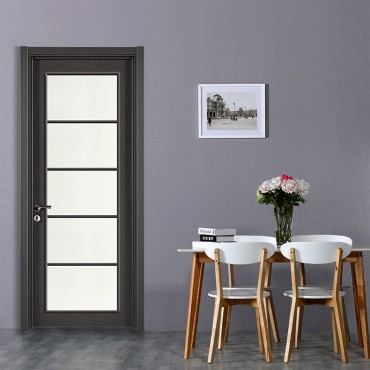 派的门实木复合门MA-015B影灰